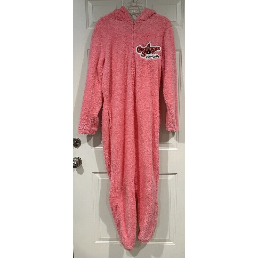 A Xmas Story One Piece Deranged Easter Bunny Costume Hood Halloween Adult Small